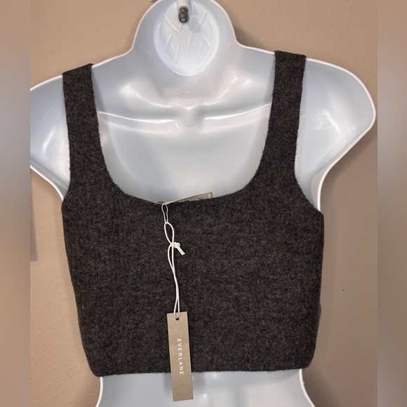 Everlane Renew Crop Tank - Dark Grey - Size M - NWT - Picture 3 of 10
